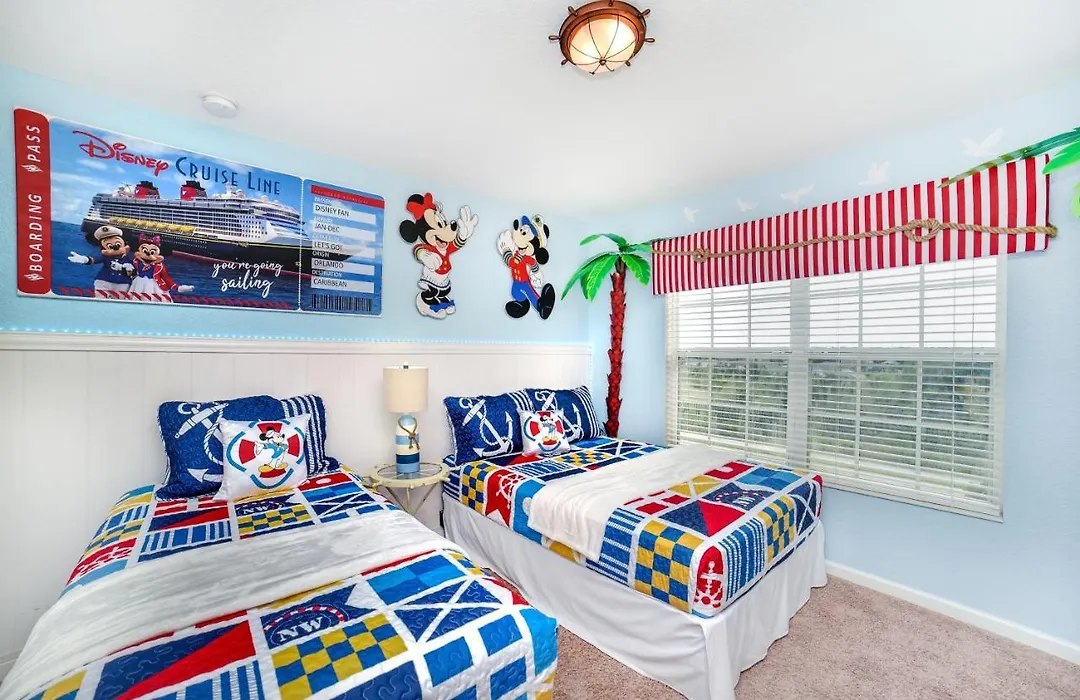 Bright 5Br Villa Private Pool Spa 2 Miles To Disney-1