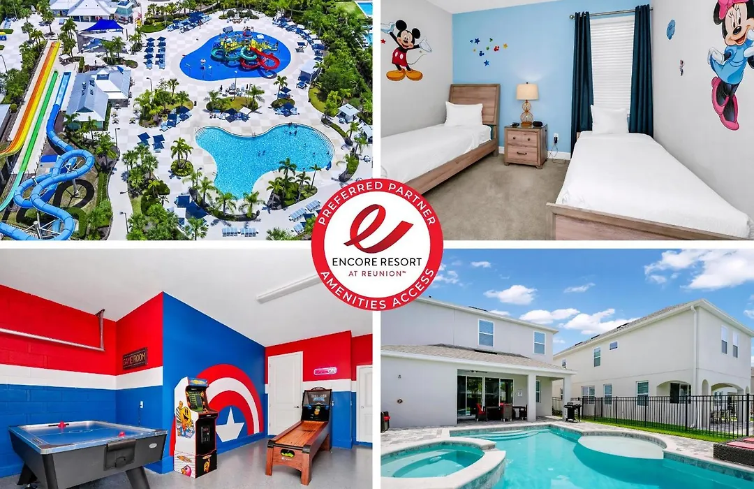 Grand Home Near Disney With Private Pool, Air Hockey Table And Waterpark & Resort Access At Encore Resorts Reunion - 401Sf-1