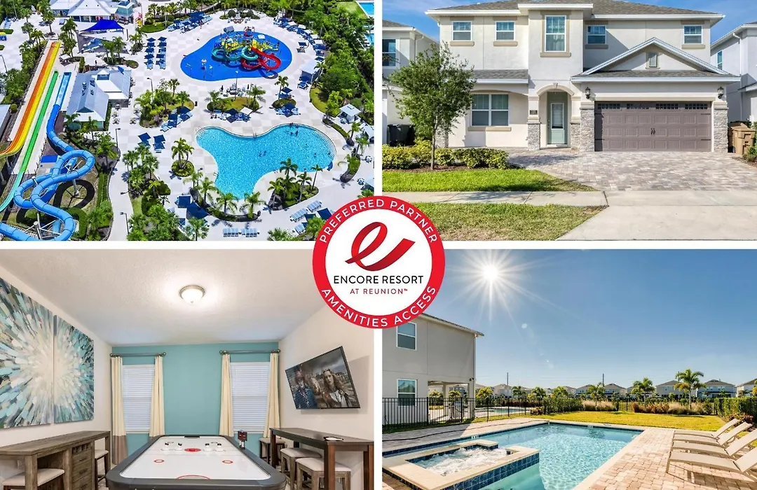 Chic Home With Private Pool, Game Room And Waterpark & Resort Access Near Disney At Encore Resorts Reunion - 320Au-1