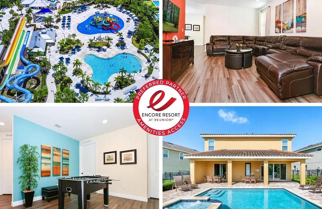 Spectacular Home Near Disney With Private Pool And Waterpark & Resort Access At Encore Resorts Reunion - 7523Mr-1