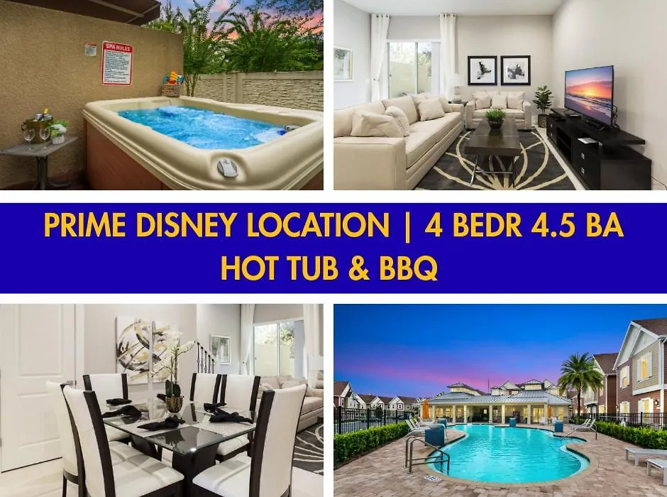 5Min Disney Lovely Villa Hot Tub 130-1