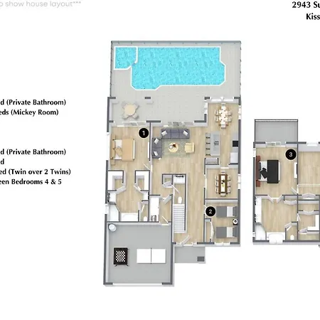 5 Bedrooms - 3,5 Bathrooms - Sunset Lakes 2943 Sv-3
