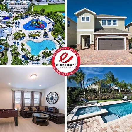 Elegant Home Near Disney With Private Pool And Waterpark & Resort Access At Encore Resorts Reunion - 7393Mr-2