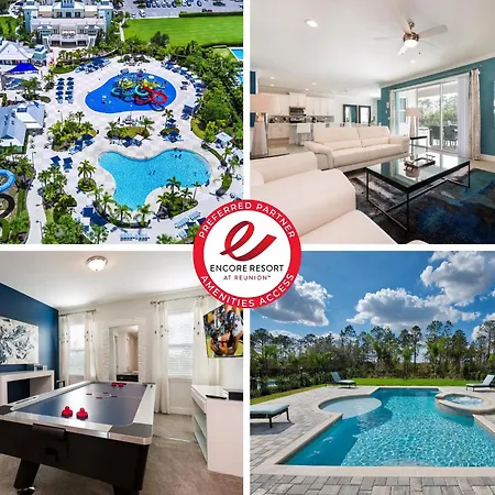 Chic Home With Private Pool With Waterpark & Resort Access Near Disney World At Encore Resort - 7706Ff-3