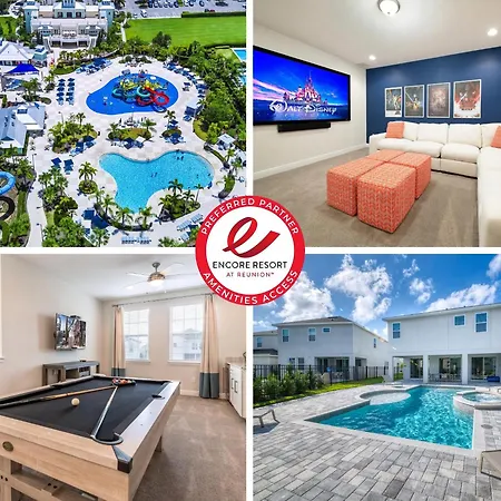 Vibrant Home With Private Pool, Pool Table Near Disney With Waterpark & Resort Access At Encore Resort - 7707Gr-3