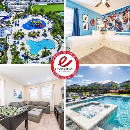Elegant Home Near Disney With Private Pool, Foosball Table, Themed Rooms And Waterpark & Resort Access At Encore Resorts Reunion - 365Sf-2