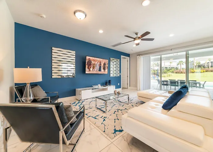 Magnificent Home Near Disney With Theater Room, Pool Table, Waterpark & Resort Access At Encore Resort Reunion - 7448Mr Orlando che accetta animali